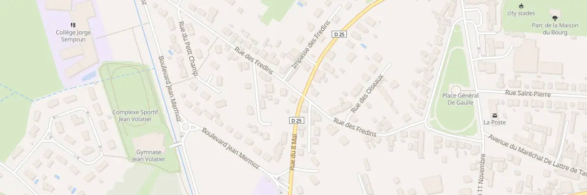 Plan du 17 Rue des Fredins à Gueugnon