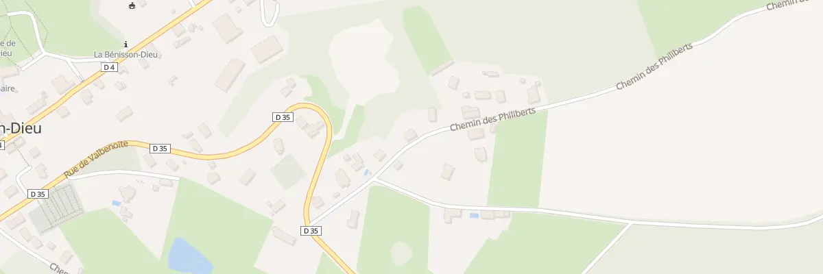 Plan du 9 Che des Philiberts à La Bénisson-Dieu