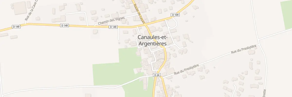 Plan du 5537 Rue Centrale à Canaules-et-Argentières