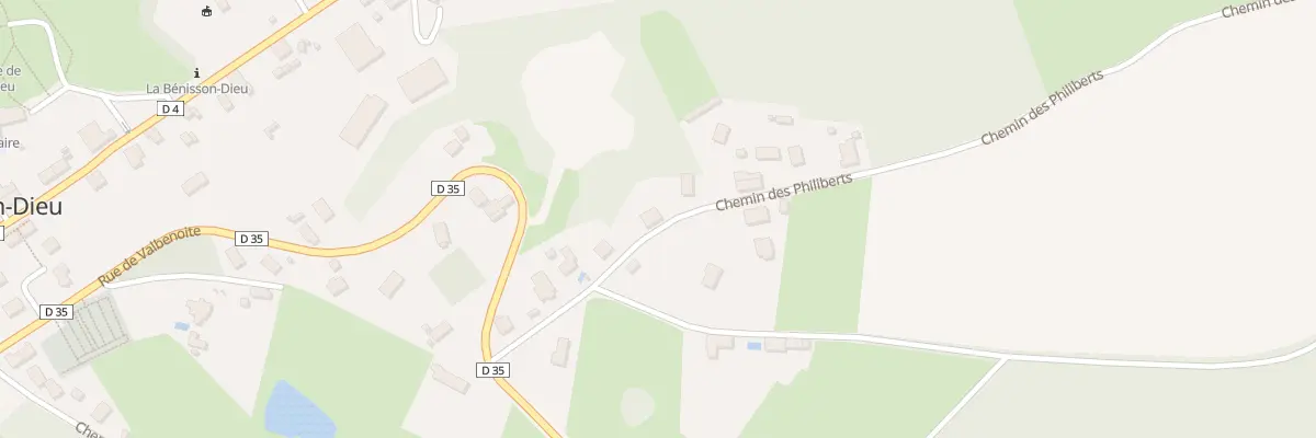 Plan du 9 Che des Philiberts à La Bénisson-Dieu