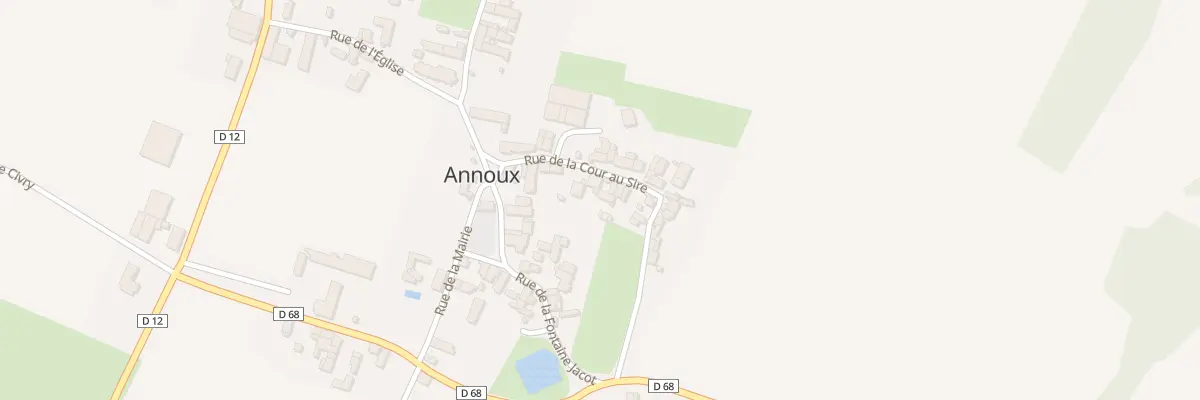 Plan du 4 Rue de la Cour au Sire à Annoux
