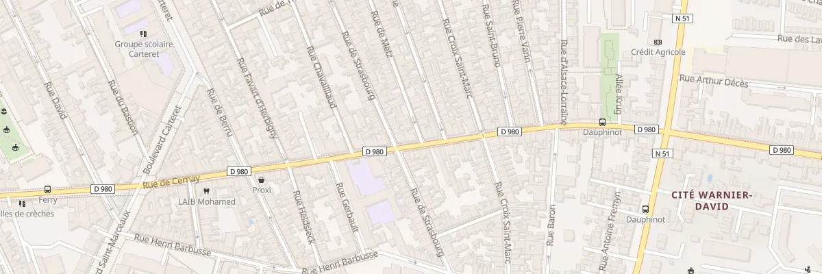 Plan du 119 Rue de Cernay à Reims