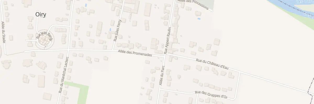 Plan du 2 All des Promenades à Oiry