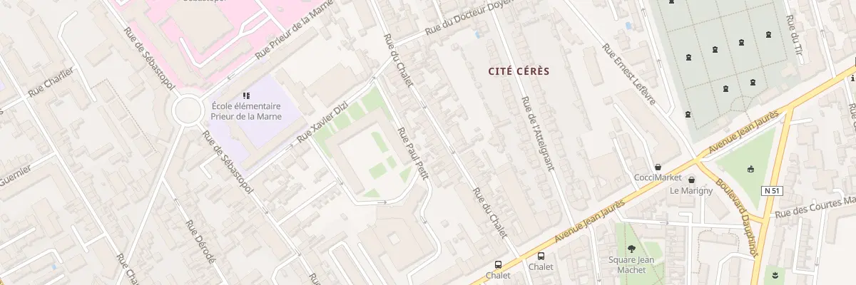 Plan du 21 Rue du Chalet à Reims