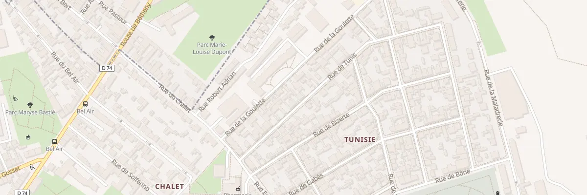 Plan du 21 Rue de Tunis à Reims