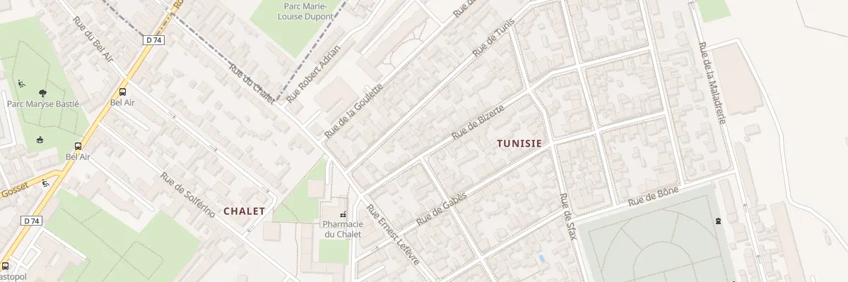 Plan du 15 Rue de Bizerte à Reims