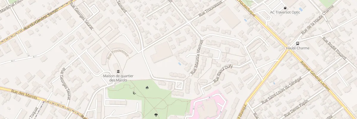 Plan du 12 Rue Maurice Marinot à Troyes