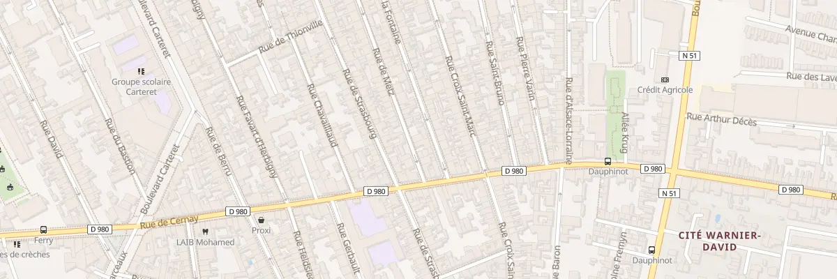 Plan du 71 Rue de Metz à Reims