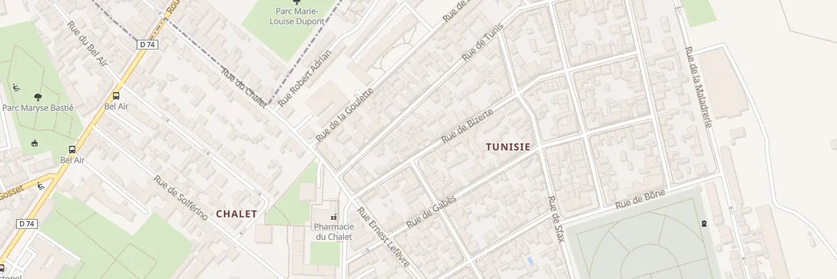 Plan du 17 Rue de Bizerte à Reims
