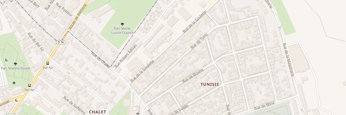 Plan du 23 Rue de Tunis à Reims