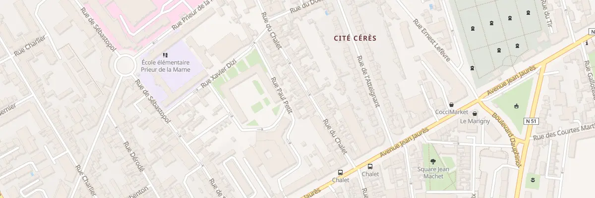 Plan du 13 Rue du Chalet à Reims