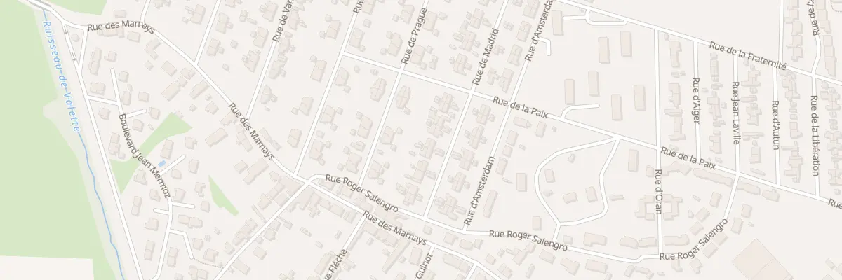 Plan du 34 Rue de Madrid à Gueugnon