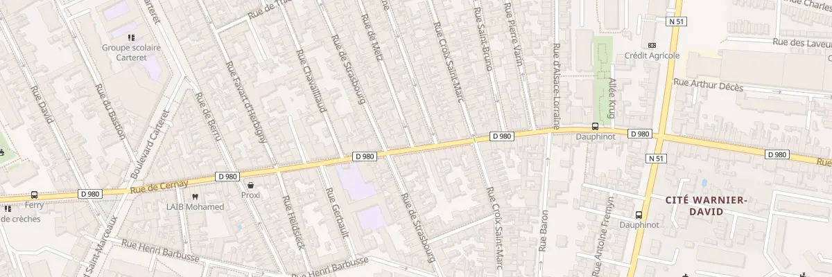 Plan du 79 Rue de Metz à Reims