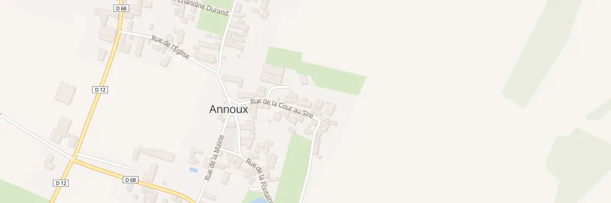 Plan du 9 Rue de la Cour au Sire à Annoux