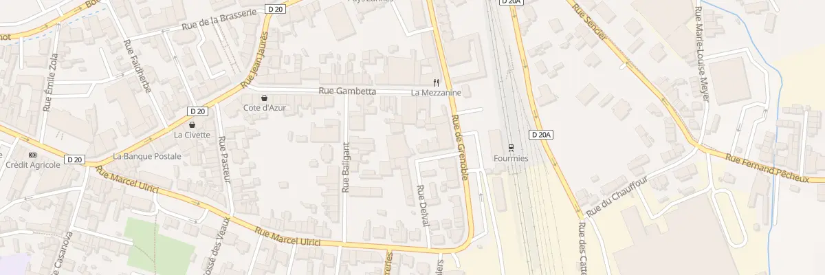 Plan du 6 Rue de la Gare à Fourmies