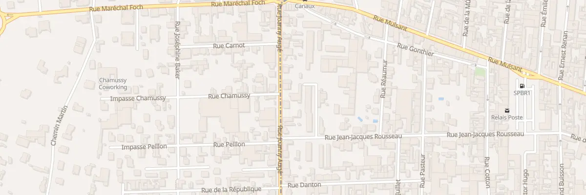 Plan du 29 Rue Joanny Augé à Roanne