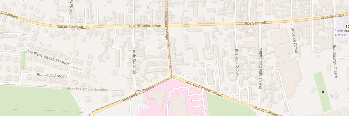 Plan du 89 Rue Joanny Augé à Roanne