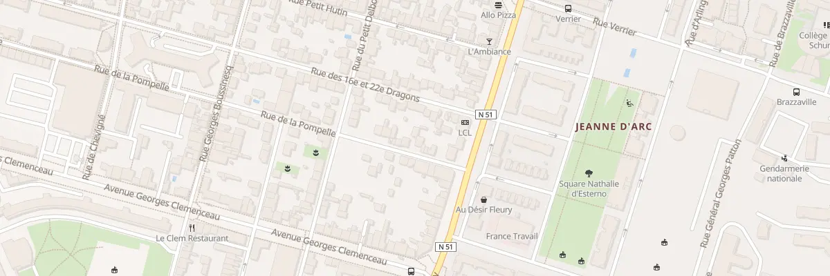 Plan du 43 Rue de la Pompelle à Reims