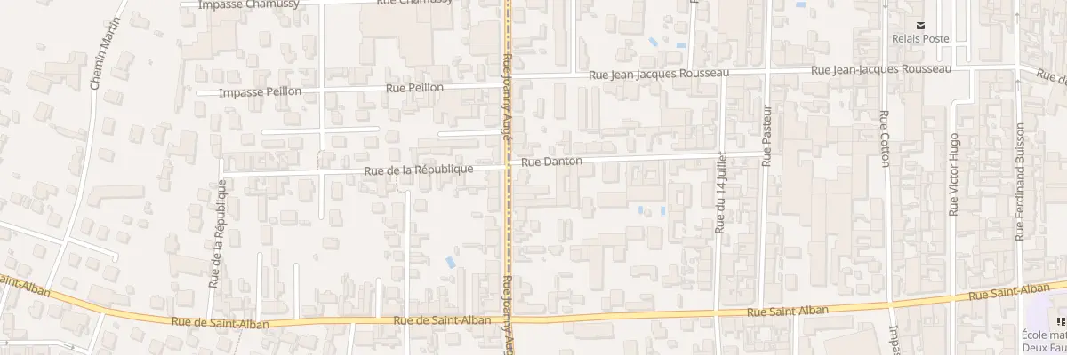 Plan du 55 Rue Joanny Augé à Roanne