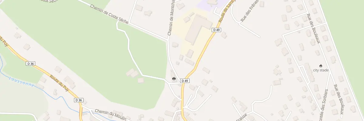Plan du 2 Chem de Montchamp à Laussonne