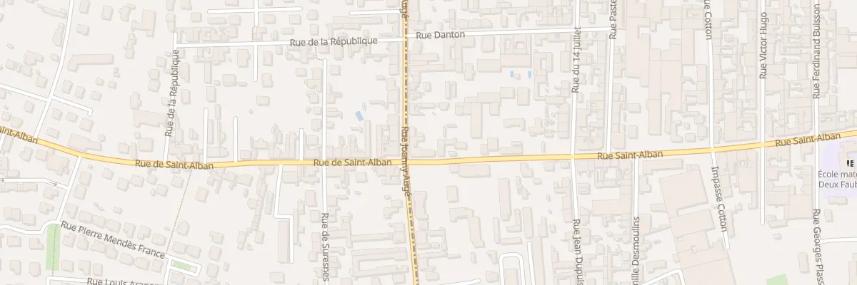 Plan du 124 Rue Saint-Alban à Roanne