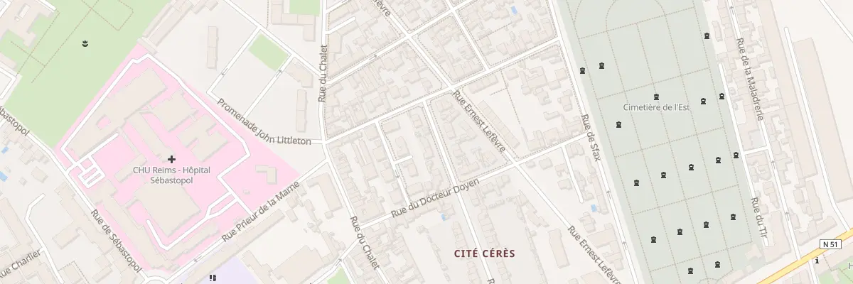 Plan du 6 Rue de l’Atteignant à Reims