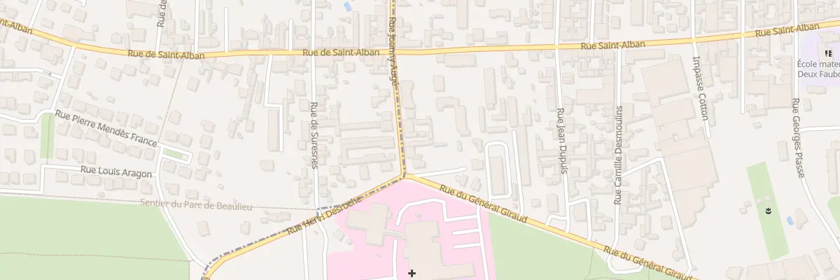 Plan du 91 Rue Joanny Augé à Roanne