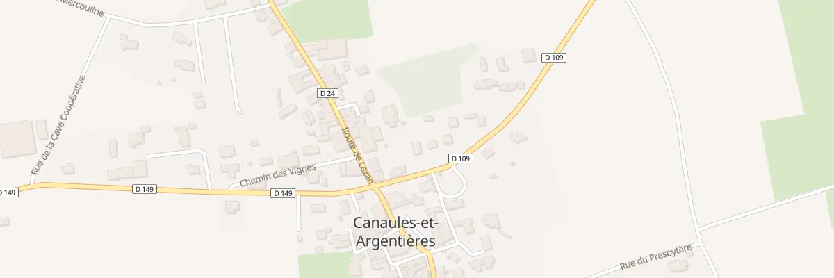 Plan du 5170 Le Village à Canaules-et-Argentières