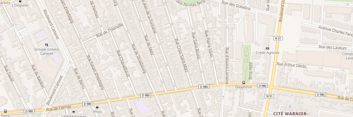 Plan du 56 Rue Croix Saint-Marc à Reims
