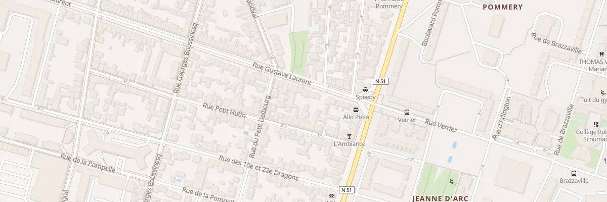 Plan du 80 Rue Gustave Laurent à Reims