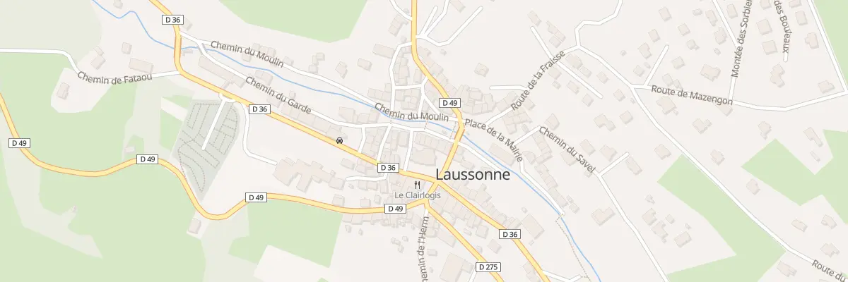 Plan du 4 Pl de la Fontaine du Four à Laussonne