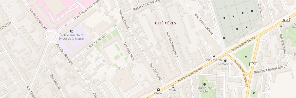 Plan du 30 Rue du Chalet à Reims