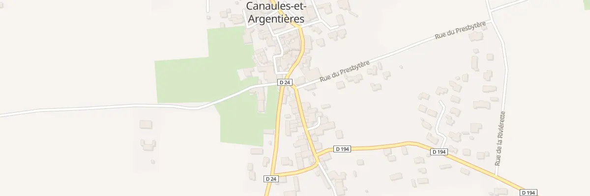 Plan du 24 Rte de Savignargues à Canaules-et-Argentières