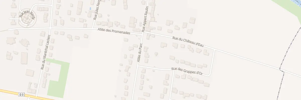 Plan du 5 All du Parc à Oiry
