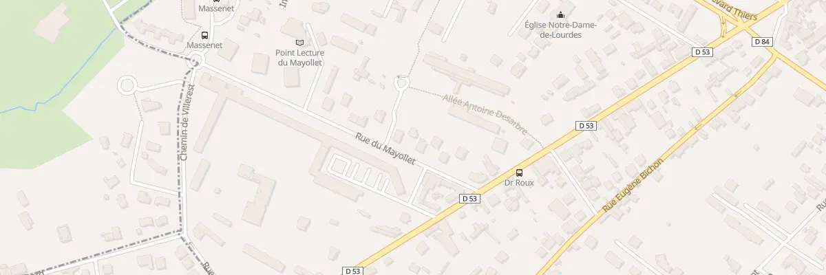 Plan du 14 Rue du Mayollet à Roanne