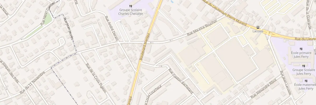 Plan du 3B Rue Maurice Bouchor à Troyes