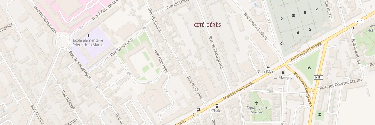 Plan du 26 Rue du Chalet à Reims