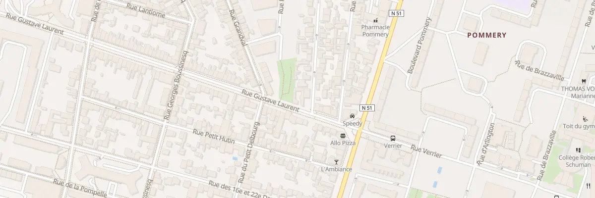 Plan du 101 Rue Gustave Laurent à Reims