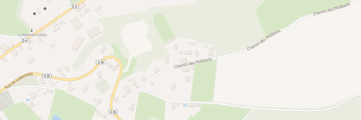 Plan du 15 Che des Philiberts à La Bénisson-Dieu