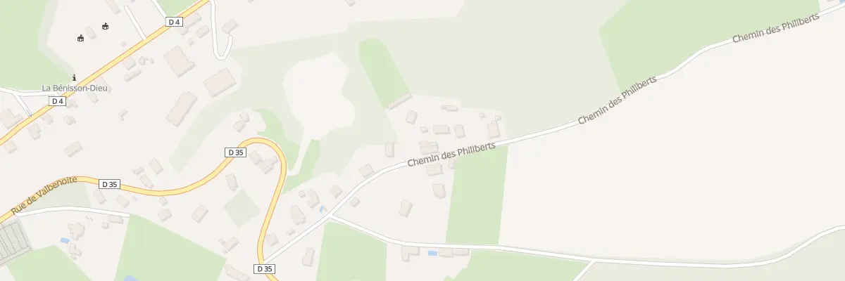 Plan du 15 Che des Philiberts à La Bénisson-Dieu