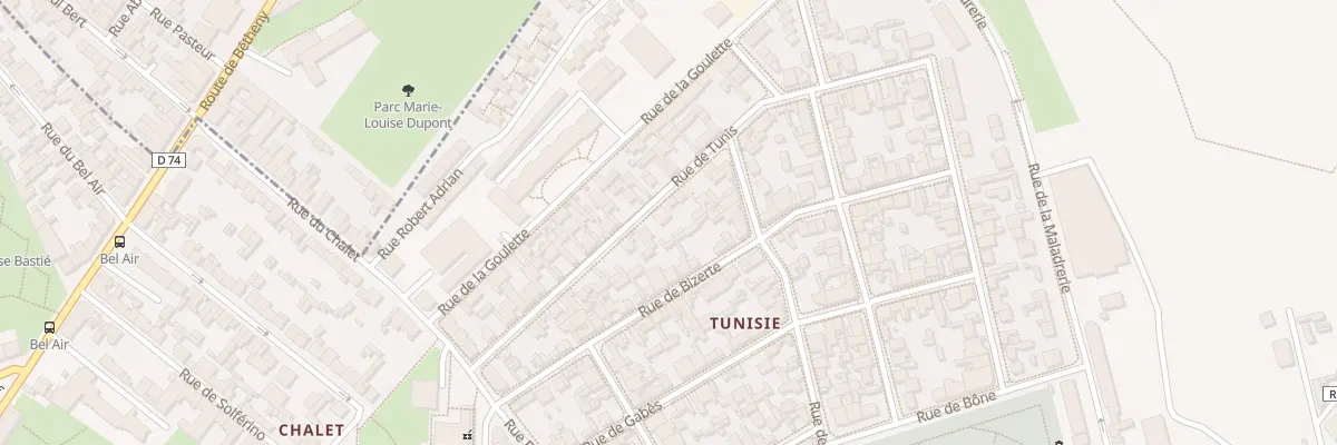 Plan du 34 Rue de Tunis à Reims