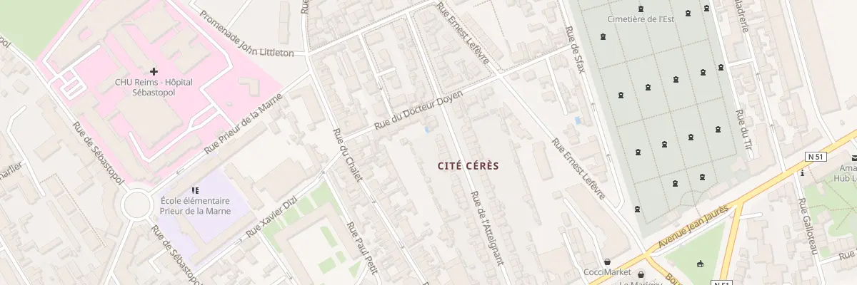 Plan du 18 Rue de l’Atteignant à Reims