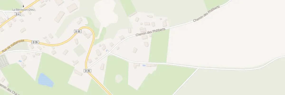 Plan du 4 Che des Philiberts à La Bénisson-Dieu