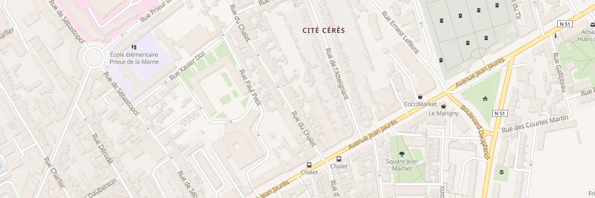 Plan du 22 Rue du Chalet à Reims