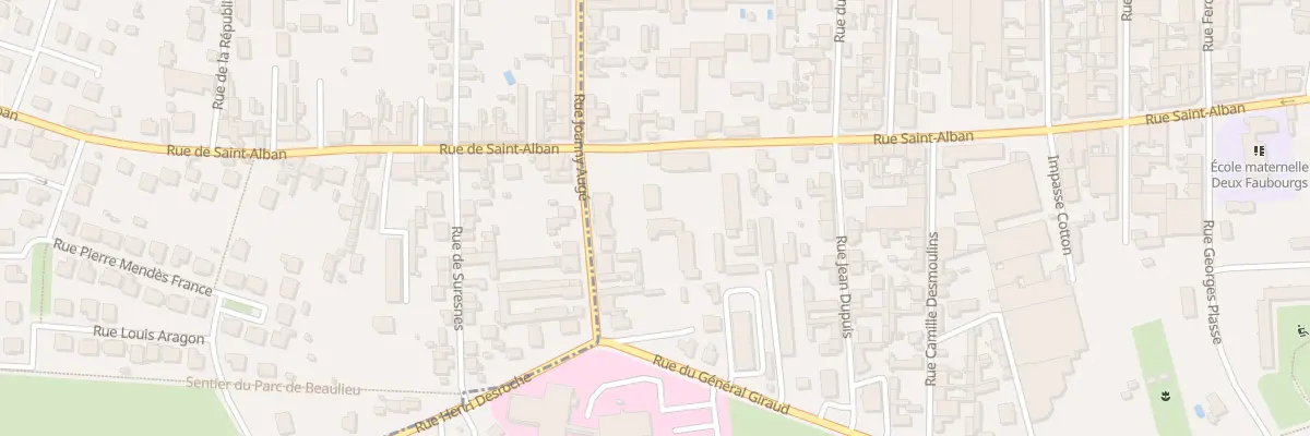 Plan du 99 Rue Saint-Alban à Roanne