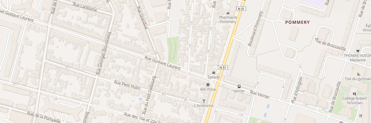 Plan du 105 Rue Gustave Laurent à Reims