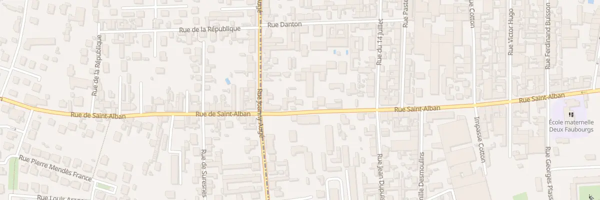 Plan du 120 Rue Saint-Alban à Roanne