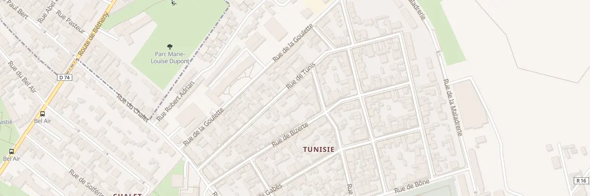 Plan du 38 Rue de Tunis à Reims