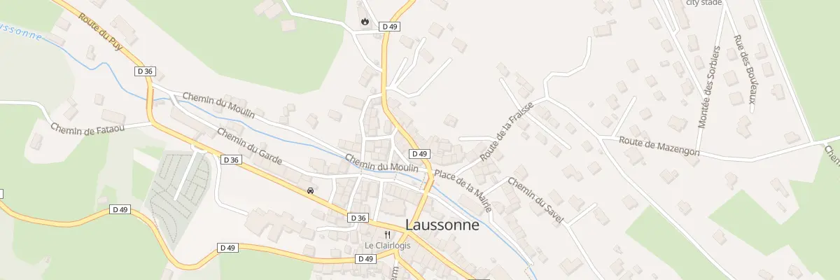 Plan du 8 Rte de St Julien à Laussonne
