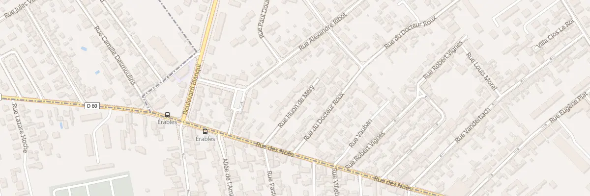 Plan du 5 Rue Huon de Mery à Troyes